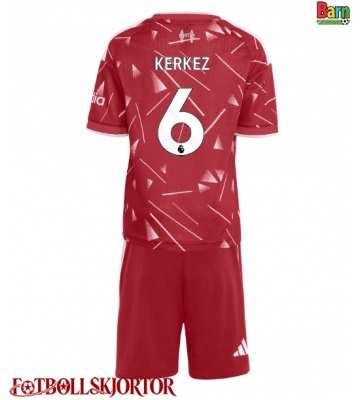 Liverpool Milos Kerkez #6 Hemmakläder Barn 2026-27 Kortärmad (+ Korta byxor)
